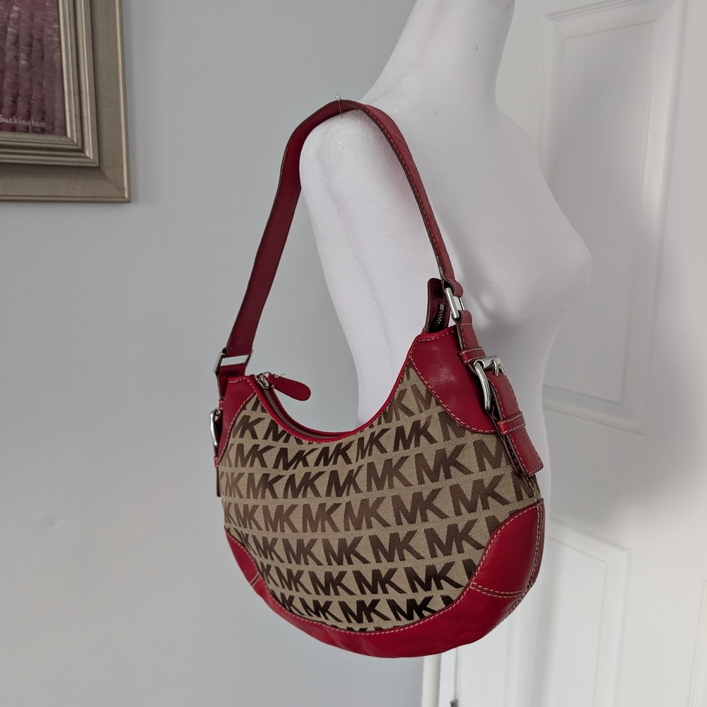 Michael Kors Red and Brown Women's Bag - Picture 2 of 9